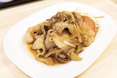 Japon Ginger kızarmış domuz eti