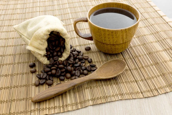 Kawa Kawa Drewnianej Podłodze — Zdjęcie stockowe