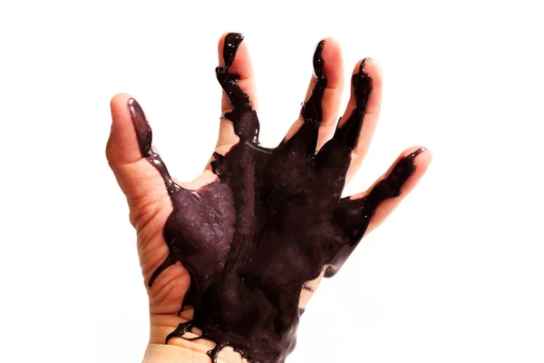 Mão Incrível Diabo Halloween — Fotografia de Stock