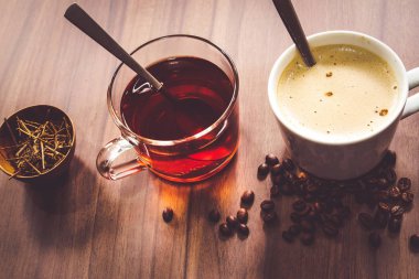Sıcak kahve ve çay