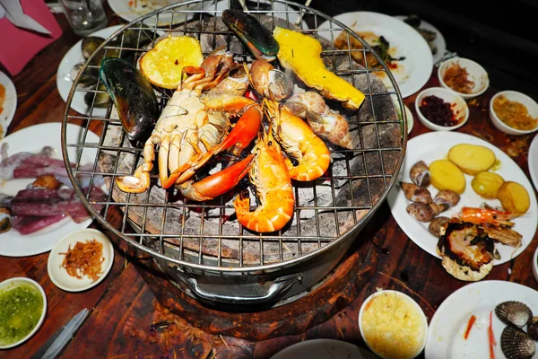 Seafood Grill Thai Style — Stock Photo, Image