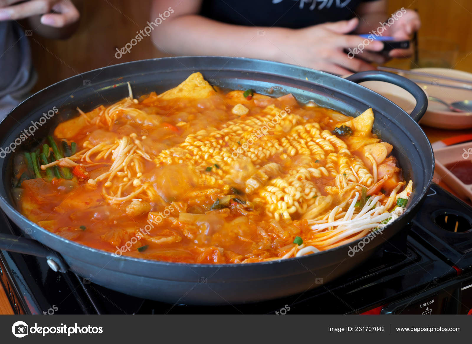 Korean Spicy Hot Pot Stock Photo by ©yaii1254 231707042