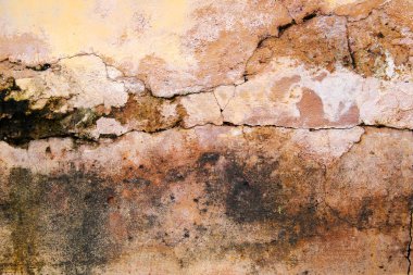 Kil duvarlar arka planı için preslenmiş.