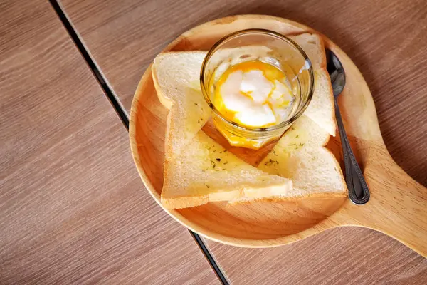 Сніданок Яйце Тости — стокове фото
