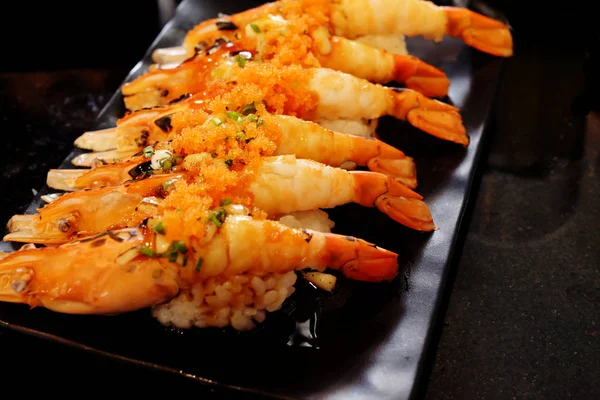 Sushi Shrimp Egg Shrimp — Stock Photo, Image