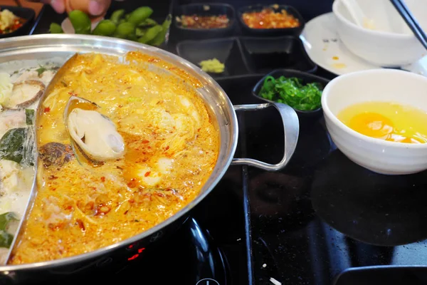 Aziatische Hot Pot Populaire Voedsel — Stockfoto