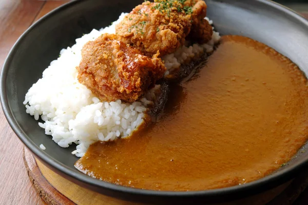 Riz Curry Japonais Porc Frit — Photo