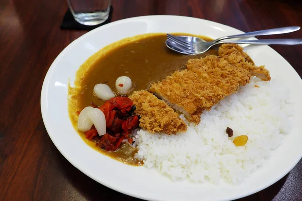 Japanischer Curryreis Gebratenes Schweinefleisch — Stockfoto