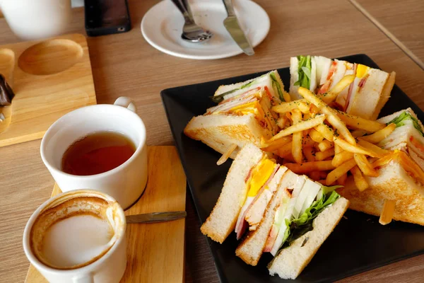 Club Sandwich Jambon Fromage — Photo