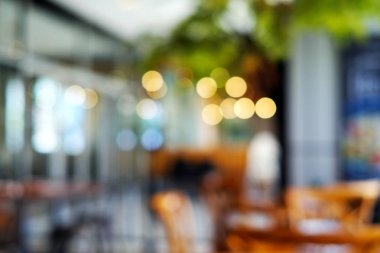 Coffee Shop bokeh ile arka plan bulanık