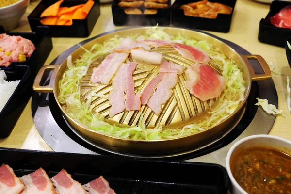 Köstliche Asiatische Gegrilltes Schweinefleisch — Stockfoto