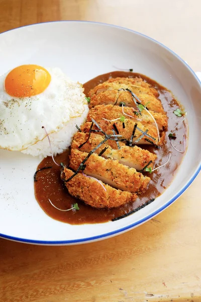Delizioso Pollo Katsu Curry — Foto Stock