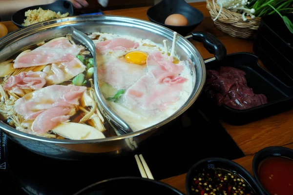 Pyszne Asian Hot Pot — Zdjęcie stockowe