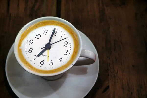 coffee time concept, Cup of coffee with dial