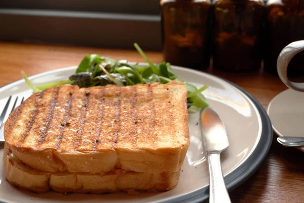 Delicious Bread Sandwiches Salad — Stock Photo, Image