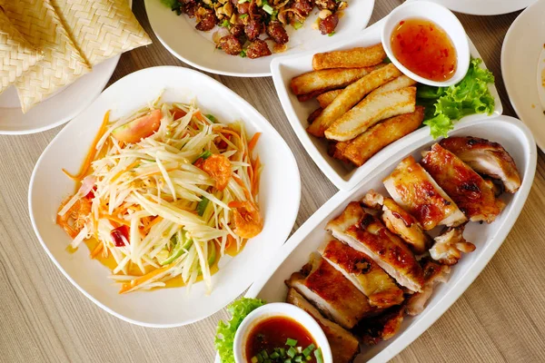 Alimentos Del Noreste Tailandia — Foto de Stock