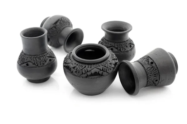 Tajski Ceramika Czarny Kolor — Zdjęcie stockowe