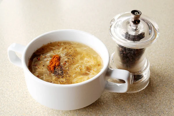 Deliciosa Sopa Tofu Chinês — Fotografia de Stock