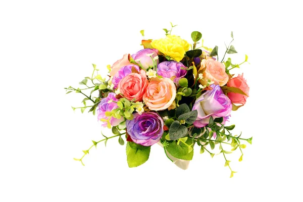 Bouquet Flowers Isolated White Background — Stock Photo, Image