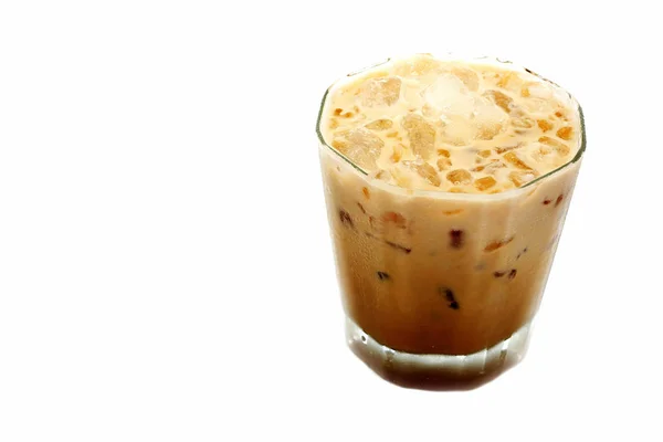 Caffè Freddo Sfondo Bianco — Foto Stock