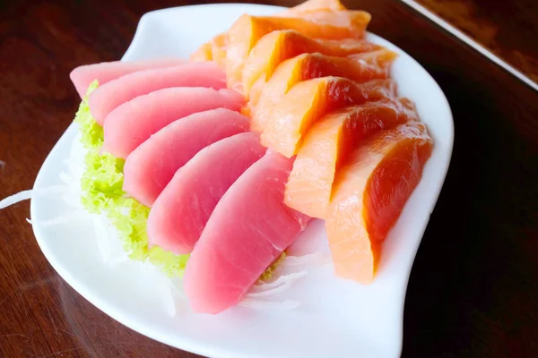 Traditionelles Japanisches Sashimi Teller — Stockfoto