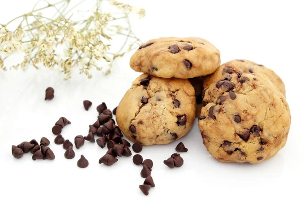 Sladká Čokoláda Čip Cookies — Stock fotografie
