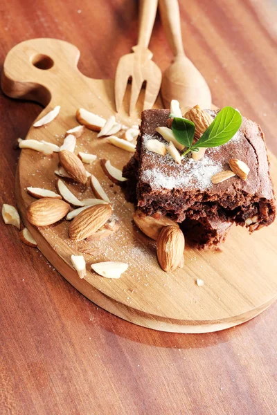 Вкусный Сладкий Шоколадный Пирог — стоковое фото