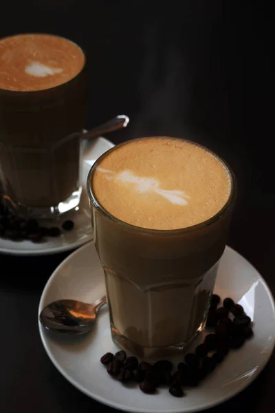 Aromás Latte Kávé — Stock Fotó