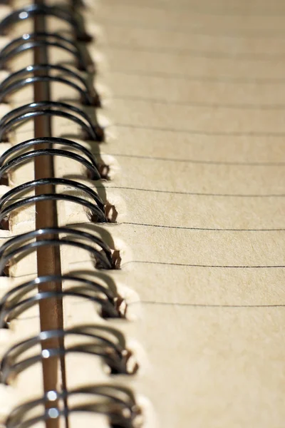 Arkusz Notebook Wykonany Papieru Recyklingu — Zdjęcie stockowe