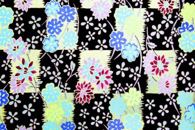 Kağıt arka plan ile çiçek süsleme