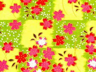 Sarmalayıcı üzerinde soyut çiçek desenli  