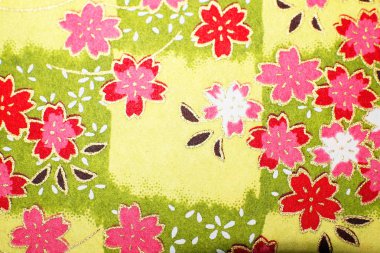 Sarmalayıcı üzerinde soyut çiçek desenli  