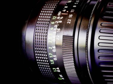 Eski kamera lensi, görünümü kadar yakın
