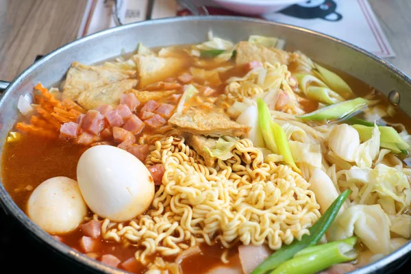 Korean Hot Pot Close View — Stock Photo, Image