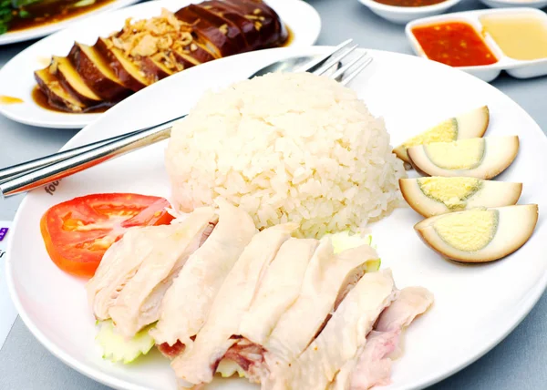 Masakan Ayam Hainan Lezat — Stok Foto