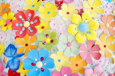 Renkli Fiber dekoratif çiçek