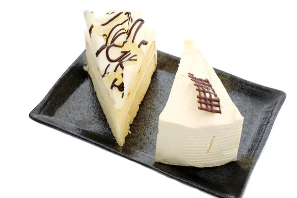 Sütemény Tej Fehér Csokoládé Torta — Stock Fotó