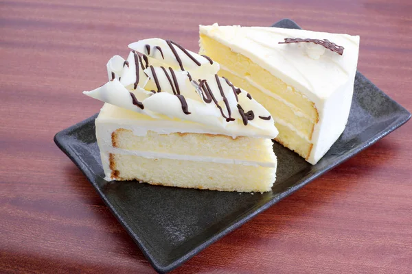 Молочный Торт Белый Шоколадный Торт — стоковое фото