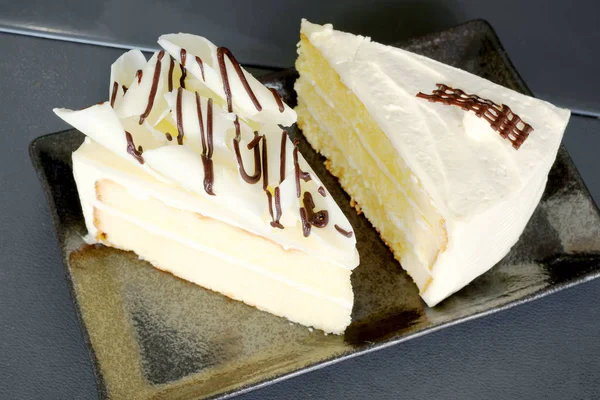 Tort Mleka Białe Ciasto Czekoladowe — Zdjęcie stockowe