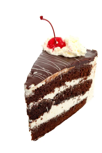 美味的甜蜜黑森林蛋糕 — 图库照片