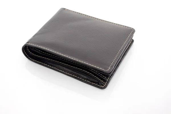 Leather Wallet White Background — Stock Photo, Image
