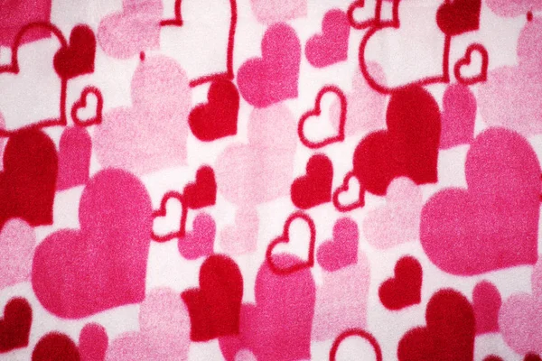 Heart Shaped Fabric Pattern — Stock Photo, Image