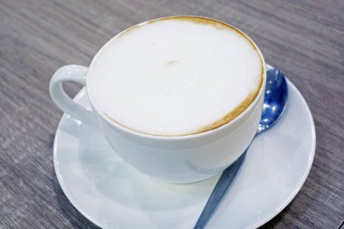 Sıcak kahve, yakın bakış 