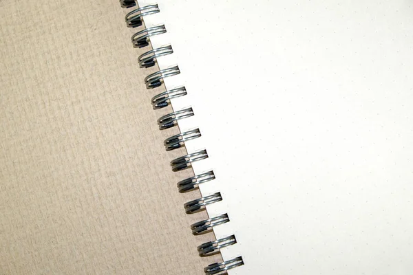 Close View Blank Notepad Sheet — Stock Photo, Image