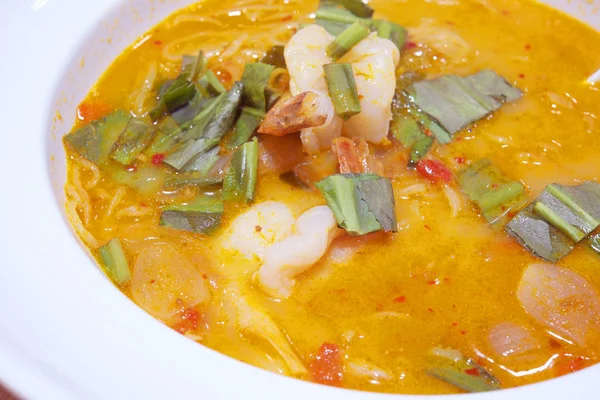 Noodle Tom Yum Soup — Zdjęcie stockowe