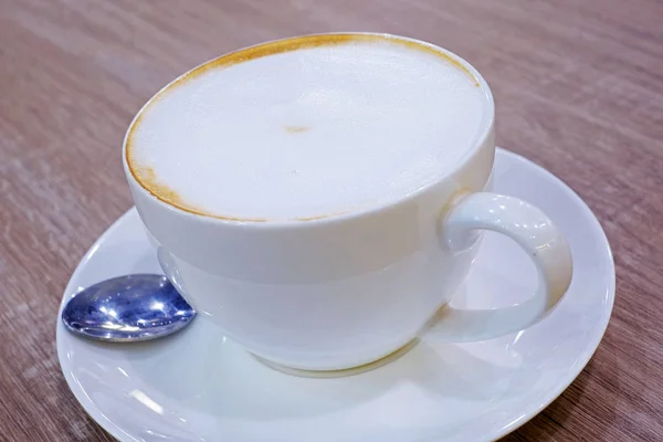 Чашка Горячего Кофе Вид Поближе — стоковое фото