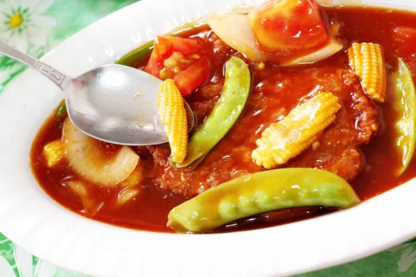 Sweet Sour Pork Sauce — Stock Photo, Image