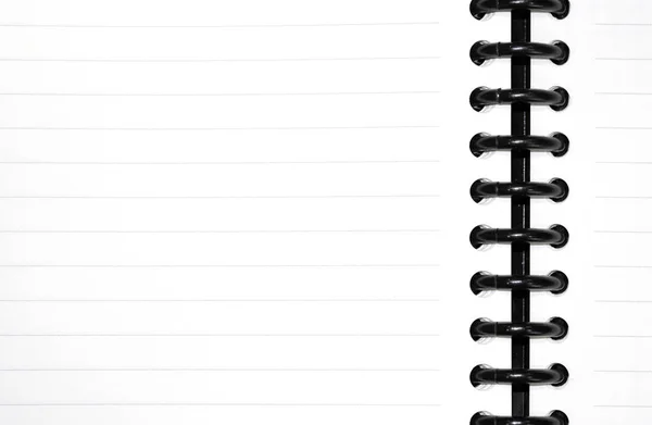 空白のメモ帳シートのクローズ アップ表示 — ストック写真