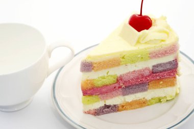 Lezzetli gökkuşağı pastasından