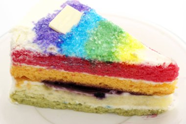 Lezzetli gökkuşağı pastasından